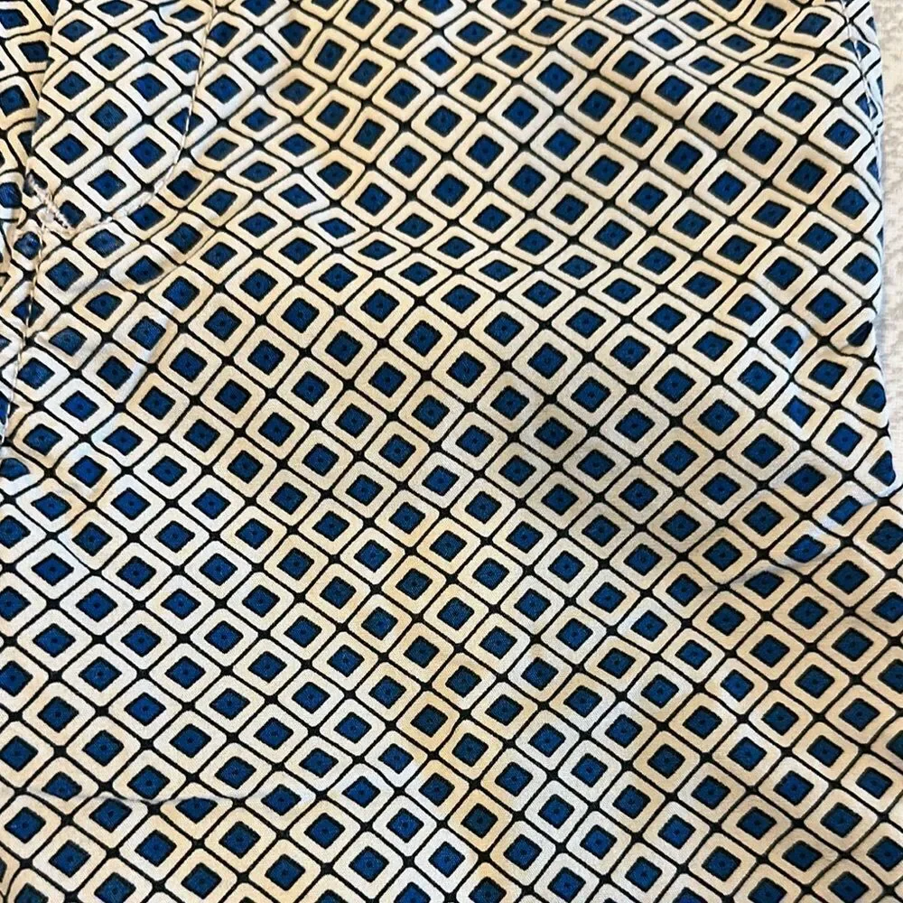 Scotch & Soda Boys Blue & Black Geometric Pattern Adjustable Waist Shorts